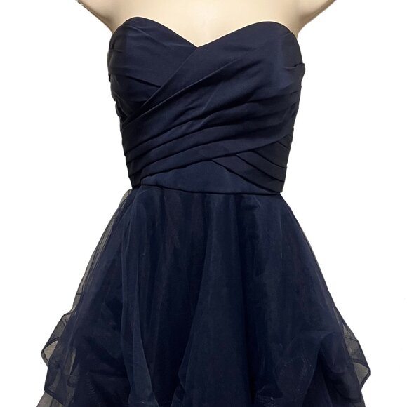 La Femme Fashions Strapless Cocktail Dress Size: 0 - Picture 2 of 9